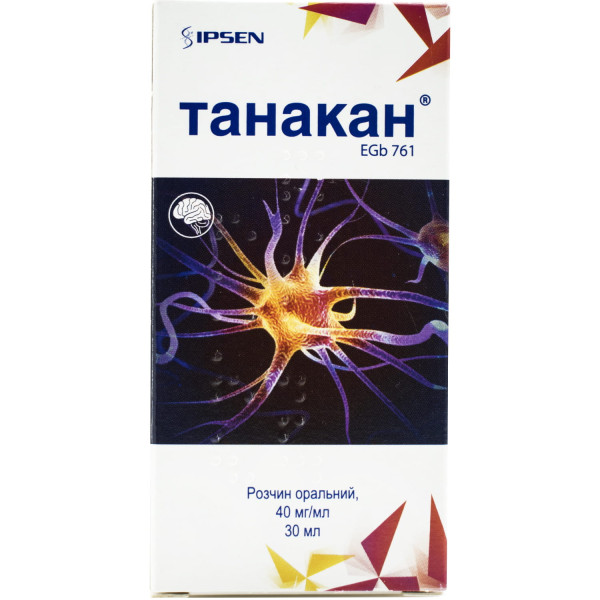 ТАНАКАН розчин оральний 40 мг/мл флакон 30 мл