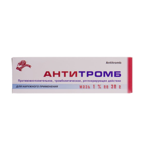АНТИТРОМБ мазь 1% туба 30 г