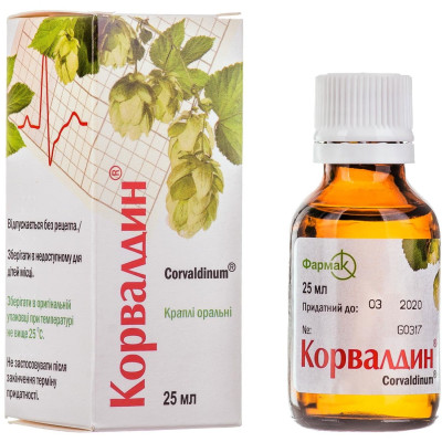 КОРВАЛДИН краплі оральні флакон 25 мл