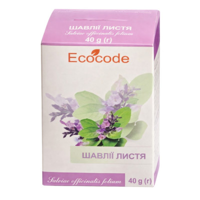 ШАВЛІЇ ЛИСТЯ листя пачка з внутрішнім пакетом 40 г Ecocode
