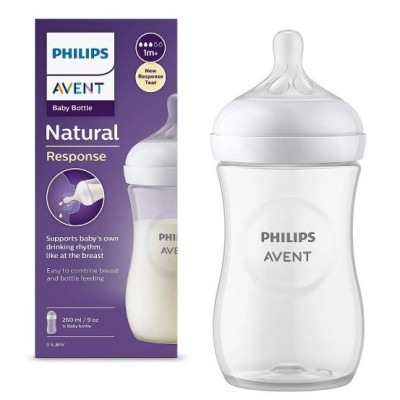 Пляшечка для годування Philips АВЕНТ (AVENT) Natural Response Природний потік SCY103/01 260 мл