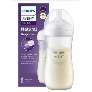 Пляшечка для годування Philips АВЕНТ (AVENT) Natural Природний потік артикул SCY906/01 швидкий потік 330 мл