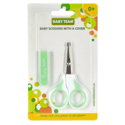 Ножиці дитячі з чохлом BABY TEAM (Бебі Тім) 0+ артикул 7102