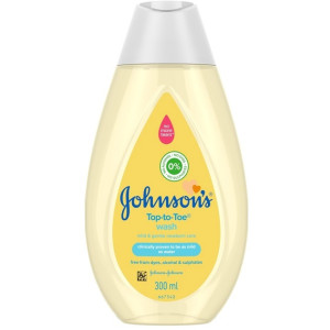Пінка-шампунь для миття та купання Johnson's Baby (Джонсон Бебі) Від маківки до п'яточок для дітей та немовлят 300 мл