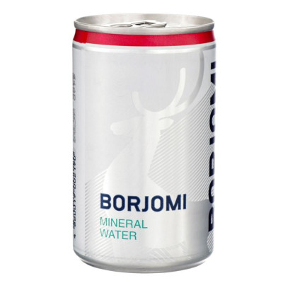 Вода мінеральна сильногазована Боржомі (Borjomi) з/б 0,15 л
