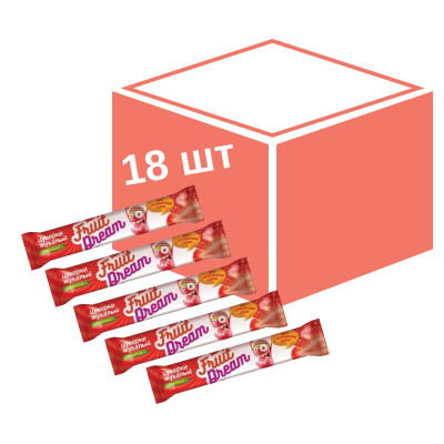 Цукерки Fruit Dream жувальні Полуничний сік + Вітамін С 15 г