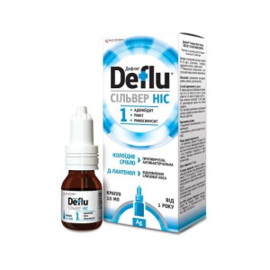 ДЕФЛЮ (DEFLU) СІЛЬВЕР НІС краплі назальні флакон з розпилювачем 10 мл