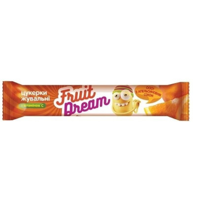 Цукерки Fruit Dream жувальні Апельсиновий сік + Вітамін С 15 г