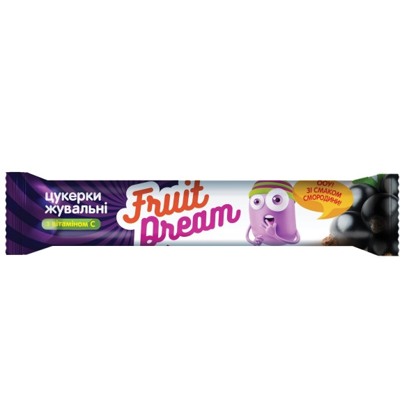 Цукерки Fruit Dream жувальні Смородиновий сік + Вітамін С 15 г