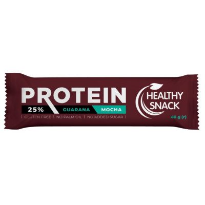 Батончик протеїновий для спортивного харчування  Healthy Snack з екстрактом гуарани, зі смаком Мокко 40 г