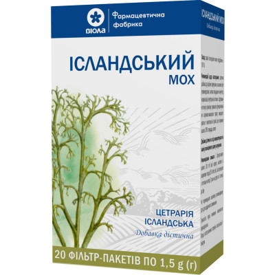 ІСЛАНДСЬКИЙ МОХ трава фільтр-пакети 1,5 г №20