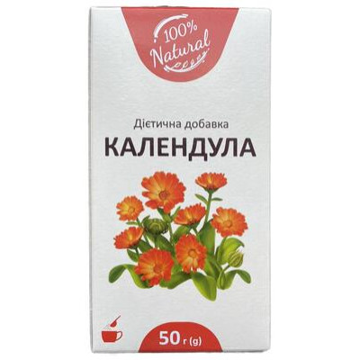 ЛІКТРАВИ фіточай Календула квіти пачка з внутрішнім пакетом 50 г
