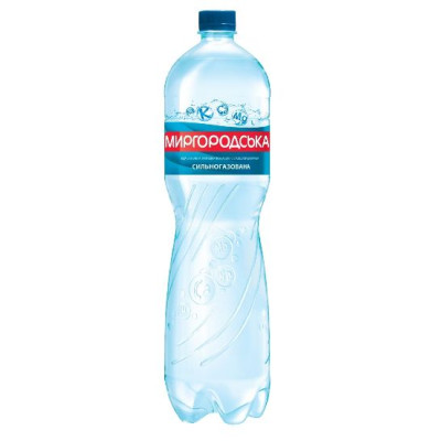Вода мінеральна сильногазована МИРГОРОДСЬКА Лагідна пет/бут 0,5 л