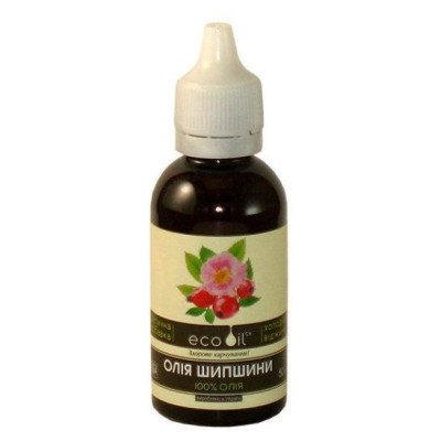 Олія шипшини ECOOIL флакон з пробкою-крапельницею та кришкою з контролем 50 мл