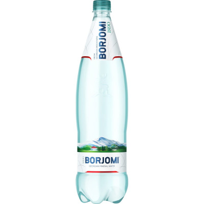 Вода мінеральна сильногазована Боржомі (Borjomi) пластикова пляшка 1.25 л