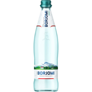 Вода мінеральна сильногазована Боржомі (Borjomi) скляна пляшка 0,75 л