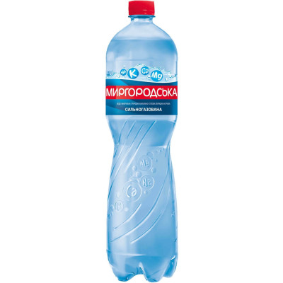 Вода мінеральна сильногазована МИРГОРОДСЬКА Лагідна пет/бут 1,5 л