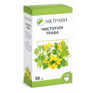 ЧИСТОТІЛУ ТРАВА трава з внутрішнім пакетом 50 г Ліктрави
