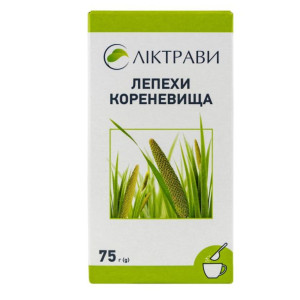 ЛЕПЕХИ КОРЕНЕВИЩА кореневища  пачка з внутрішнім пакетом 75 г Ліктрави
