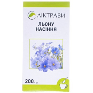 ЛЬОНУ НАСІННЯ насіння пачка 200 г Ліктрави