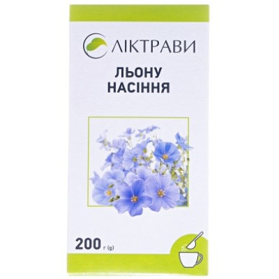 ЛЬОНУ НАСІННЯ насіння пачка 200 г Ліктрави