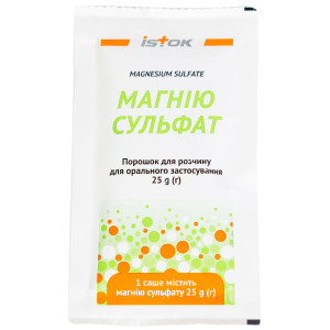 МАГНІЮ СУЛЬФАТ порошок пакет 25 г Istok