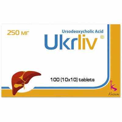 УКРЛІВ таблетки 250 мг №100 (10х10)