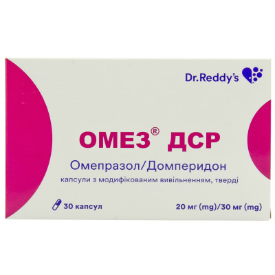 ОМЕЗ ДСР капсули тверді з модифікованим вивільненням №30 (10х3)