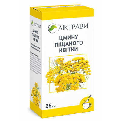 ЦМИНУ ПІЩАНОГО КВІТКИ квітки пачка з внутрішнім пакетом 25 г Ліктрави