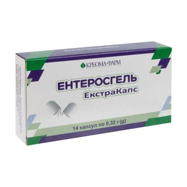ЕНТЕРОСГЕЛЬ ЕКСТРАКАПС капсули 0,32 г №14 (7х2)