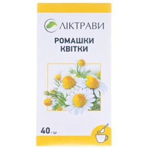 РОМАШКИ КВІТКИ квіти пачка з внутрішнім пакетом 40 г Ліктрави