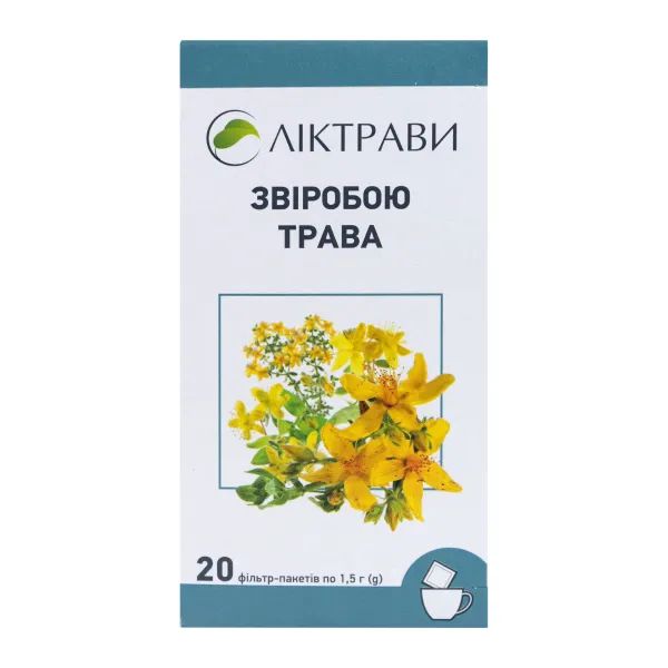 ЗВІРОБОЮ ТРАВА трава фільтр-пакети 1,5 г №20 Ліктрави