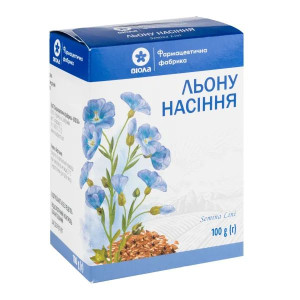 ЛЬОНУ НАСІННЯ насіння пачка з внутрішнім пакетом 100 г ВІОЛА