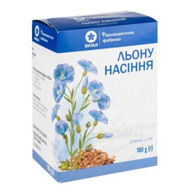 ЛЬОНУ НАСІННЯ насіння пачка з внутрішнім пакетом 100 г ВІОЛА