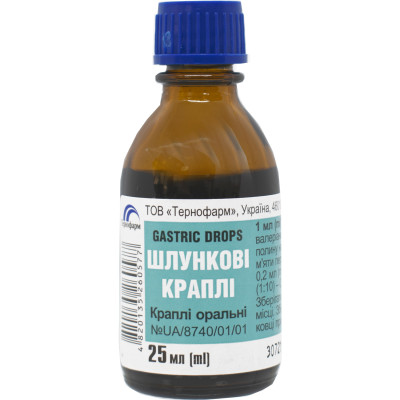 ШЛУНКОВІ КРАПЛІ краплі оральні флакон 25 мл