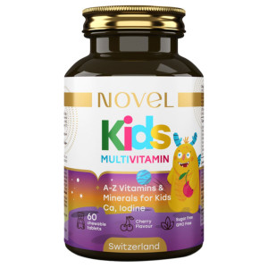 НОВЕЛ (NOVEL) Multivitamin Kids таблетки жувальні зі смаком вишні для дитини та підлітка №60
