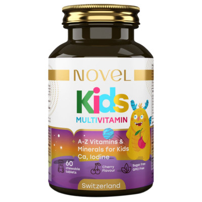 НОВЕЛ (NOVEL) Multivitamin Kids таблетки жувальні зі смаком вишні для дитини та підлітка №60