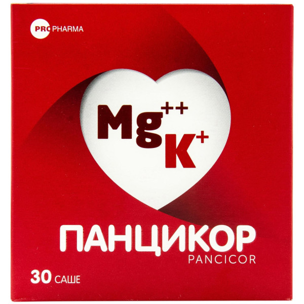 ПАНЦИКОР порошок комплекс природного калію та магнію саше 3 г №30