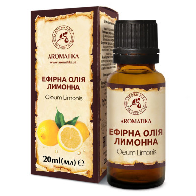 Олія ефірна Ароматика Лимонна флакон 20 мл