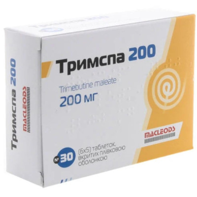 ТРИМСПА 200 таблетки вкриті плівковою оболонкою 200 мг №30 (6х5)
