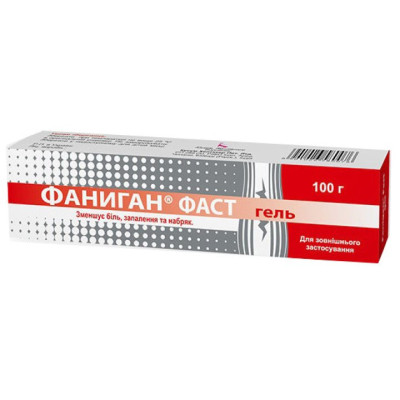 ФАНИГАН ФАСТ гель для зовнішнього застосування туба 100 г