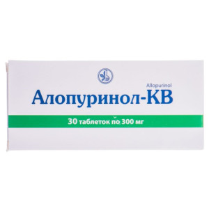 АЛОПУРИНОЛ-КВ таблетки 300 мг №30 (10х3)
