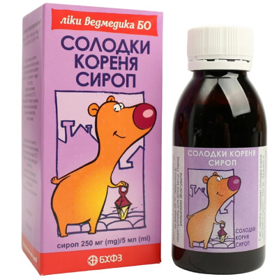 СОЛОДКИ КОРЕНЯ сироп 250 мг/5 мл флакон 200 мл БХФЗ