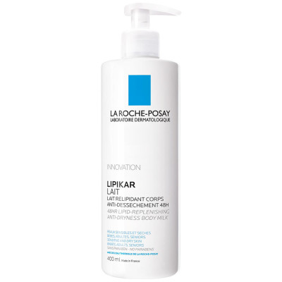 Молочко для тіла La Roche-Posay (Ля Рош-Позе)  Lipikar зволожуюче ліпідовідновлююче для сухої та дуже сухої шкіри немовлят, дітей, дорослих 400 мл