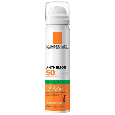 Спрей-міст сонцезахисний для обличчя La Roche-Posay (Ля Рош-Позе) Anthelios SPF50+ ультралегкий 75 мл