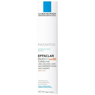 Засіб для обличчя La Roche-Posay (Ля Рош-Позе) Effaclar Duo(+) SPF30 коригуючий проти недоліків і слідів постакне 40 мл